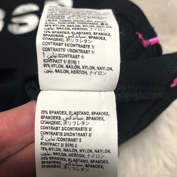 nwot Bebe Sport black spandex top - Picture 5 of 5